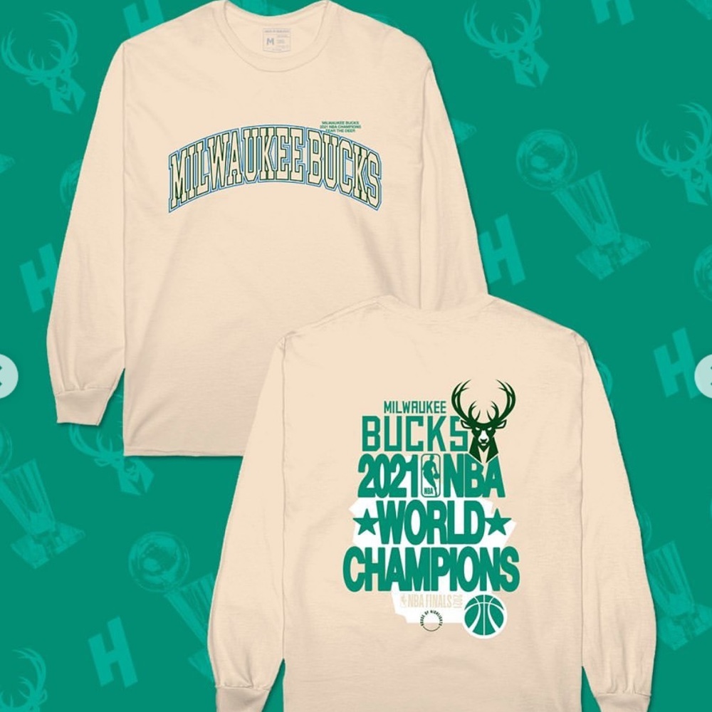 House of Highlights Milwaukee Bucks 2021 Championship Long Sleeve Tee Shirt